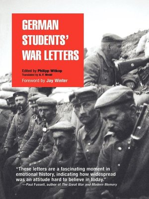 cover image of German Students' War Letters